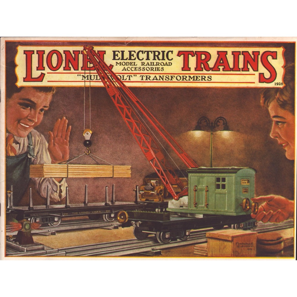 Vintage 1928 Lionel Electric Trains Catalog Art Print No 840 Power Station 1975
